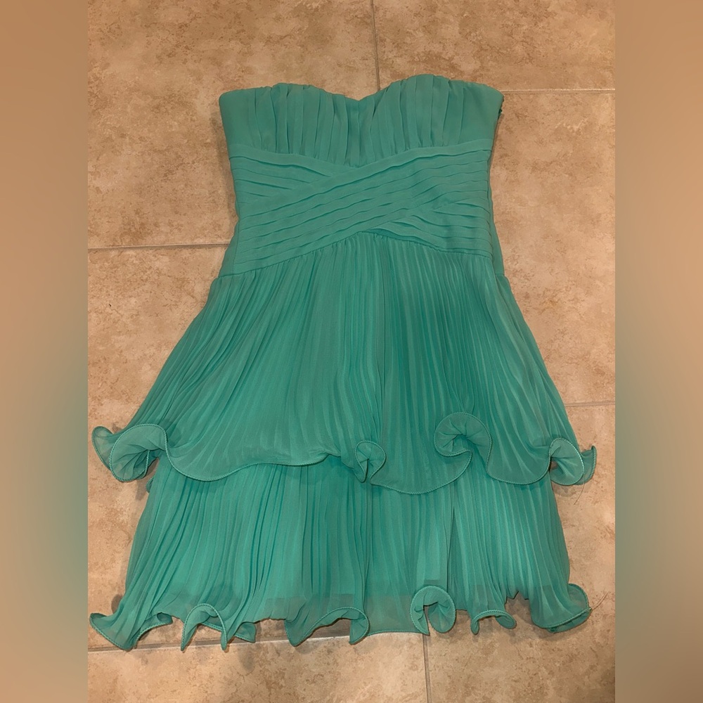 Max & Cleo Aqua Mini Dress